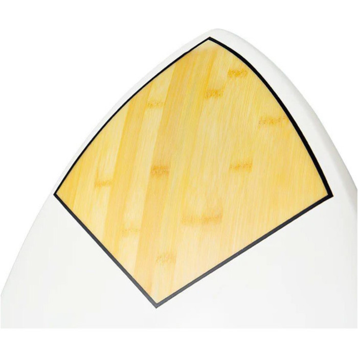 2024 AQSS Flying Fish Bamboo Funboard 12520 - White